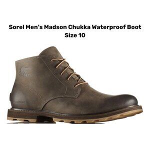 Sorel Men's Madson Chukka Boot Gray/Tan Suede (US Size 10)
